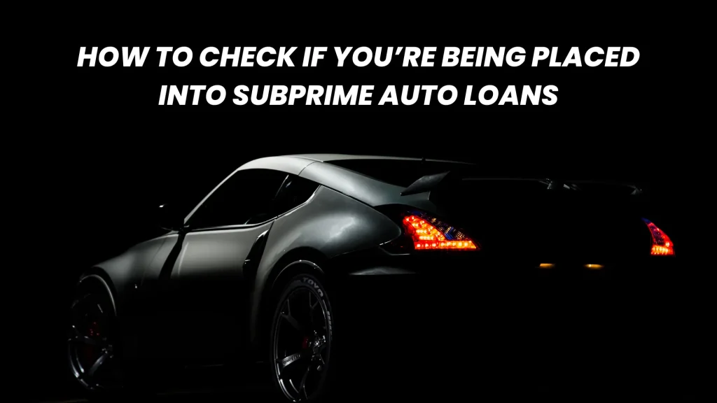 Subprime Auto Loans